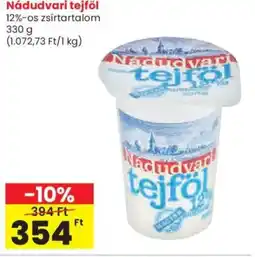 Spar Nádudvari tejföl 12% ajánlat