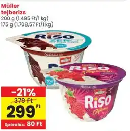 Spar Müller tejberizs ajánlat