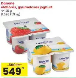 Spar Danone élőflórás, gyümölcsös joghurt ajánlat