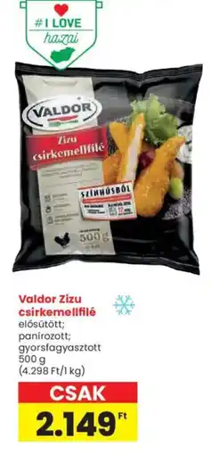 Spar Valdor Zizu csirkemellfilé ajánlat