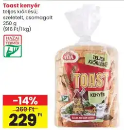 Spar Toast kenyér ajánlat