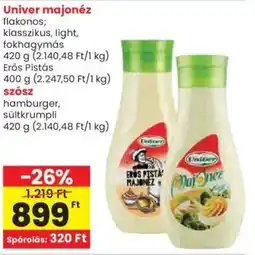 Spar Univer majonéz ajánlat