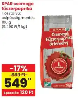 Spar SPAR csemege fűszerpaprika ajánlat