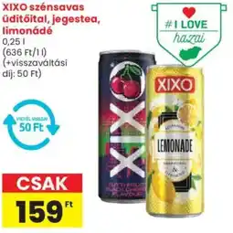 Spar XIXO szénsavas üdítőital, jegestea, limonádé ajánlat
