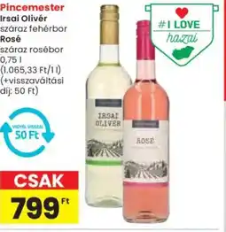 Spar Pincemester Irsai Olivér / Rosé ajánlat