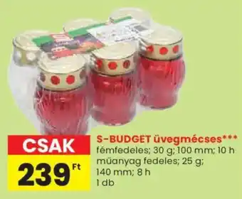 Spar S-BUDGET üvegmécses ajánlat