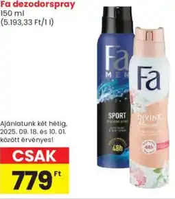 Spar Fa dezodorspray ajánlat