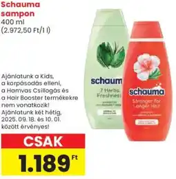 Spar Schauma sampon ajánlat