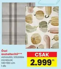 Spar Őszi asztalterítő ajánlat