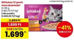 Spar Whiskas 12 pack macskaeledel ajánlat