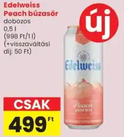 Spar Edelweiss Peach búzasör ajánlat