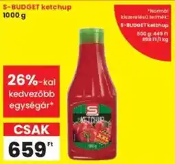 Interspar S-BUDGET ketchup ajánlat
