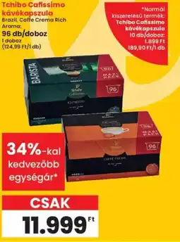 Interspar Tchibo Cafissimo kávékapszula ajánlat