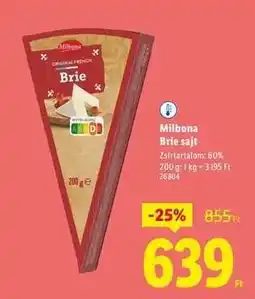 Lidl Milbona Brie sajt ajánlat