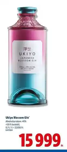 Lidl Ukiyo Blossom Gin ajánlat