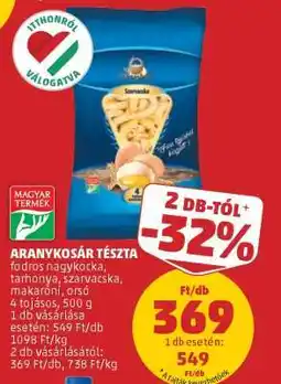 PENNY Aranykosár Tészta ajánlat