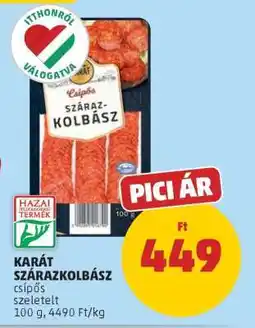 PENNY KARÁT SZÁRAZKOLBÁSZ ajánlat