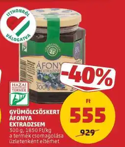 PENNY GYÜMÖLCSÖSKERT ÁFONYA EXTRADZSEM ajánlat