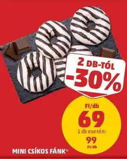 PENNY Mini Csíkos Fánk ajánlat