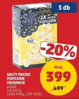 PENNY Salty Micro Popcorn Triopack ajánlat