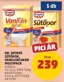 PENNY Dr. Oetker Sütőpor, Vanillincukor Multipack ajánlat