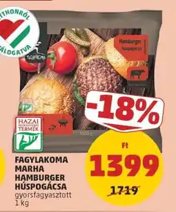PENNY Fagylakoma Marha Hamburger Húspogácsa ajánlat