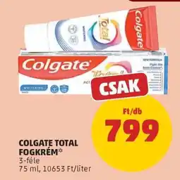 PENNY Colgate Total fogkrém ajánlat