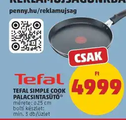 PENNY TEFAL SIMPLE COOK PALACSINTASÜTŐ ajánlat