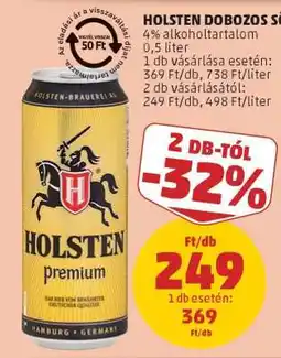PENNY Holsten Dobozos Sör ajánlat