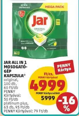 PENNY Jar All in 1 Mosogatógép Kapszula ajánlat