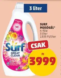 PENNY SURF Mosógél ajánlat