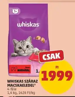PENNY Whiskas száraz macskaeledel ajánlat