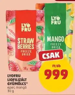 PENNY LYOFRU Liofilizált Gyümölcs ajánlat
