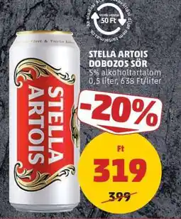 PENNY Stella Artois dobozos sör ajánlat