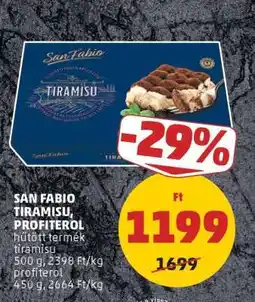 PENNY SAN FABIO TIRAMISU, PROFITEROL ajánlat