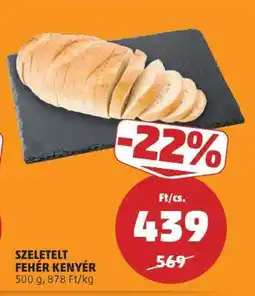PENNY Szeletelt fehér kenyér ajánlat