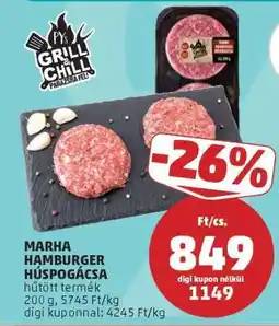 PENNY Marha Hamburger Húspogácsa ajánlat