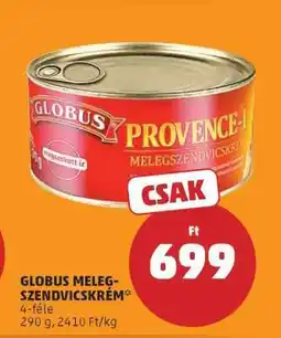 PENNY GLOBUS MELEG-SZENDVICSKRÉM ajánlat