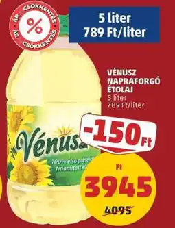 PENNY VÉNUSZ Napraforgó-étolaj ajánlat