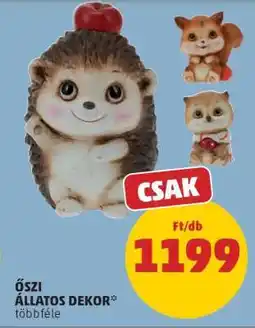 PENNY Őszi állatos dekor ajánlat