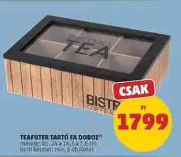 PENNY TEAFILTER TARTÓ FA DOBOZ ajánlat