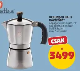 PENNY Berlinger Haus Kávéfőző ajánlat