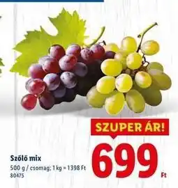 Lidl Szőlő mix ajánlat