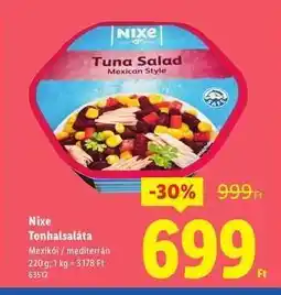Lidl NIXE Tonhalsaláta ajánlat