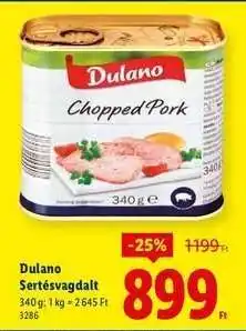 Lidl Dulano Sertésvagdalt ajánlat