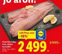 Lidl FRESH FISH TODAY Friss, afrikai harcsafilé ajánlat