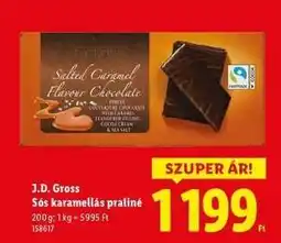 Lidl J.D. Gross Sóskaramellás praliné ajánlat