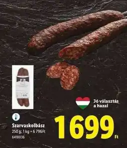 Lidl Szarvaskolbász ajánlat
