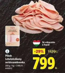 Lidl Pikok Leheletvékony sertéscombsonka ajánlat