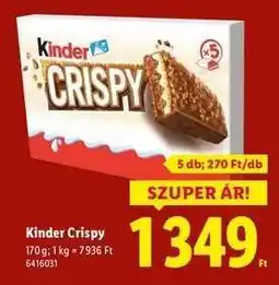Lidl Kinder Crispy ajánlat